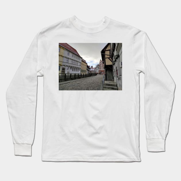 Quedlinburg, Word with a view of the Collegiate Church Long Sleeve T-Shirt by Gourmetkater